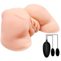 Comprar CRAZY BULL - VAGINA Y ANO CON MALLA REALISTA CON VIBRACIÓN al mejor precio - Envíos Discretos