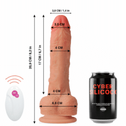 Comprar CYBER SILICOCK - REALÍSTICO CONTROL REMOTO MR RICK 20.9 CM -O- 4 CM al mejor precio - Envíos Discretos