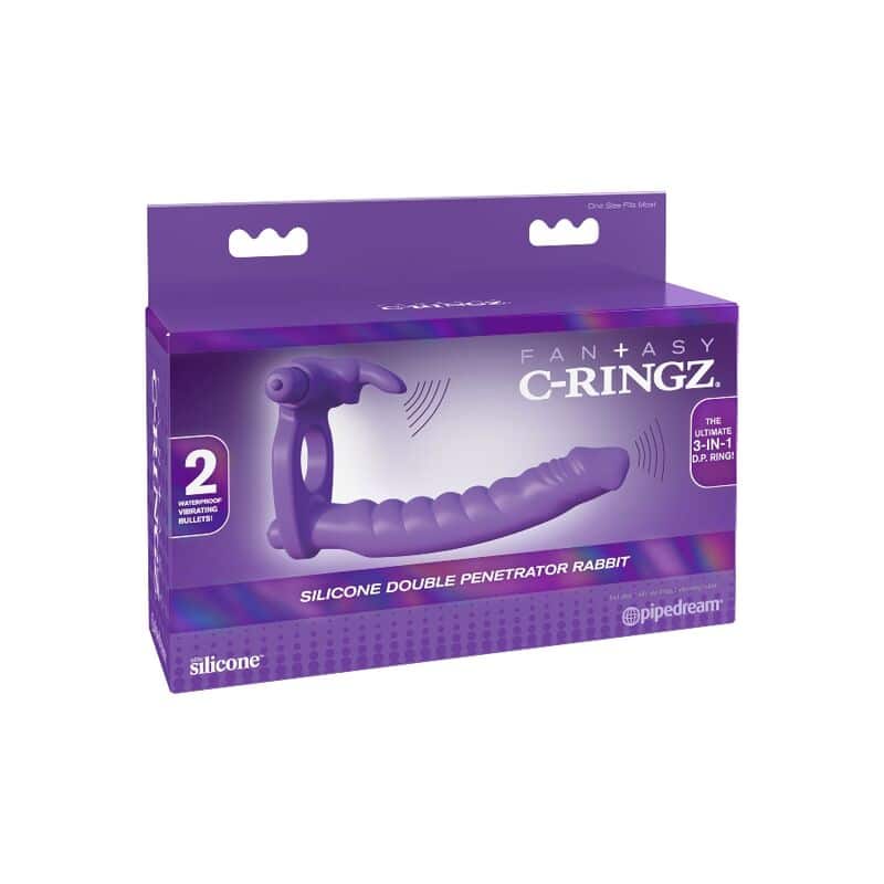 FANTASY C-RINGZ - ANILLO DOBLE PENETRACION CON RABBIT - piKanteo | Despierta tu lado más piKante Comprar FANTASY C-RINGZ - ANILLO DOBLE PENETRACION CON RABBIT al mejor precio - Envíos Discretos