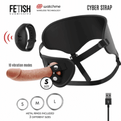 Comprar FETISH SUBMISSIVE CYBER STRAP - ARNÉS CON DILDO CONTROL REMOTO TECNOLOGÍA WATCHME S al mejor precio - Envíos Discretos