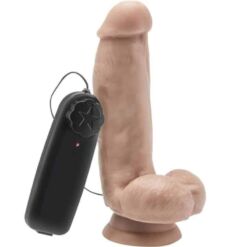 Comprar GET REAL - DILDO 12 CM CON TESTÍCULOS VIBRADOR NATURAL al mejor precio - Envíos Discretos