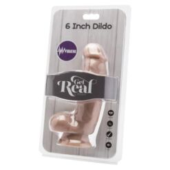 Comprar GET REAL - DILDO 12 CM CON TESTÍCULOS VIBRADOR NATURAL al mejor precio - Envíos Discretos