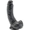 Comprar GET REAL - DILDO 20,5 CM CON TESTÍCULOS NEGRO al mejor precio - Envíos Discretos