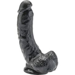 Comprar GET REAL - DILDO 20,5 CM CON TESTÍCULOS NEGRO al mejor precio - Envíos Discretos