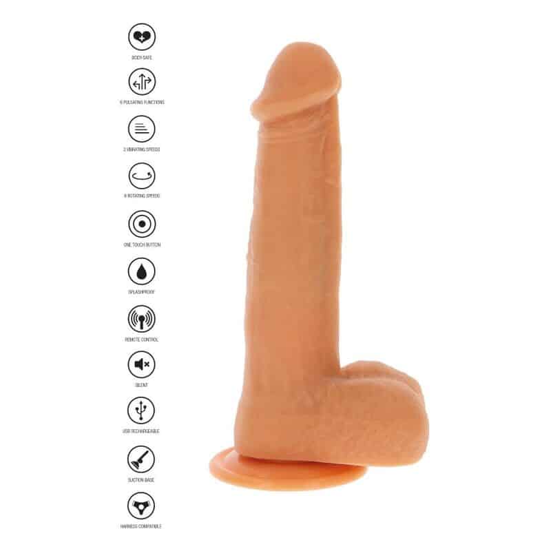 GET REAL - DILDO VIBRADOR CON BOLAS GIRATORIAS NATURAL - piKanteo | Despierta tu lado más piKante Comprar GET REAL - DILDO VIBRADOR CON BOLAS GIRATORIAS NATURAL al mejor precio - Envíos Discretos