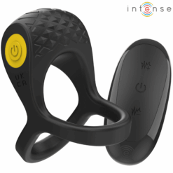 Comprar INTENSE - ALEX ANILLO DOBLE VIBRADOR PENE 10 VIBRACIONES NEGRO al mejor precio - Envíos Discretos