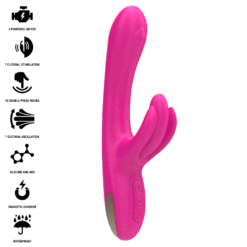 INTENSE - BRITNEY VIBRADOR MULTIFUNCIÓN RABBIT 23 CM ROSA - piKanteo | Despierta tu lado más piKante Comprar INTENSE - BRITNEY VIBRADOR MULTIFUNCIÓN RABBIT 23 CM ROSA al mejor precio - Envíos Discretos