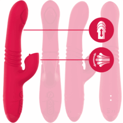 Comprar INTENSE - DUA VIBRADOR MULTIFUNCIÓN RECARGABLE UP & DOWN CON LENGUA ROJO al mejor precio - Envíos Discretos