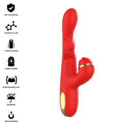 INTENSE - KATY ESTIMULADOR CLÍTORIS MULTIFUNCIÓN 4 CABEZALES INTERCAMBIABLES ROJO - piKanteo | Despierta tu lado más piKante Comprar INTENSE - KATY ESTIMULADOR CLÍTORIS MULTIFUNCIÓN 4 CABEZALES INTERCAMBIABLES ROJO al mejor precio - Envíos Discretos