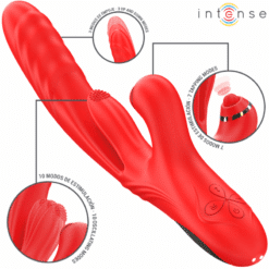 Comprar INTENSE - ROSALIA VIBRADOR MULTIFUNCIÓN 3 EN 1 ROJO al mejor precio - Envíos Discretos