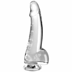 Comprar KING COCK - CLEAR DILDO CON TESTÍCULOS 15.2 CM TRANSPARENTE al mejor precio - Envíos Discretos