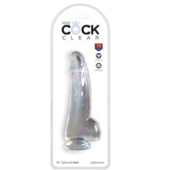 Comprar KING COCK - CLEAR DILDO CON TESTÍCULOS 15.2 CM TRANSPARENTE al mejor precio - Envíos Discretos