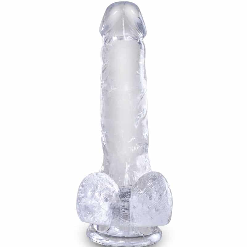 KING COCK - CLEAR PENE REALÍSTICO CON TESTÍCULOS 13.5 CM TRANSPARENTE - piKanteo | Despierta tu lado más piKante Comprar KING COCK - CLEAR PENE REALÍSTICO CON TESTÍCULOS 13.5 CM TRANSPARENTE al mejor precio - Envíos Discretos