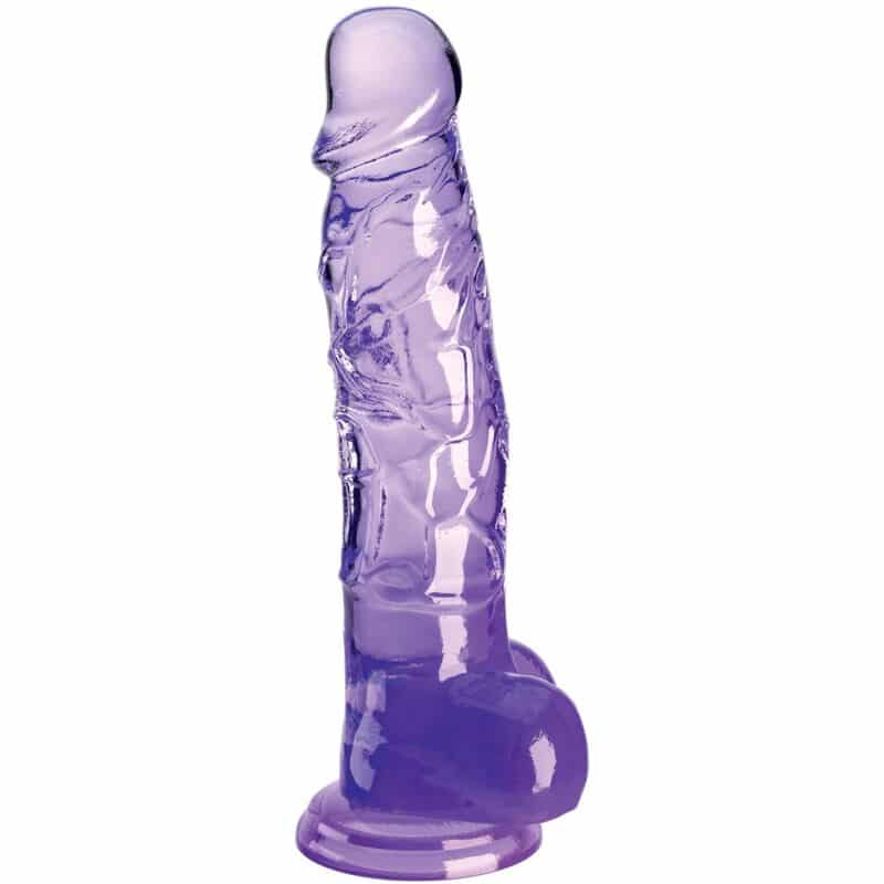 KING COCK - CLEAR PENE REALÍSTICO CON TESTÍCULOS 16.5 CM MORADO - piKanteo | Despierta tu lado más piKante Comprar KING COCK - CLEAR PENE REALÍSTICO CON TESTÍCULOS 16.5 CM MORADO al mejor precio - Envíos Discretos