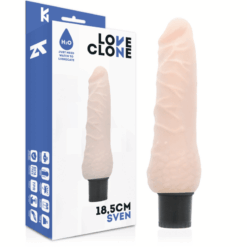 Comprar LOVECLONE - SVEN VIBRADOR REALÍSTICO SELF LUBRICATION 18.5 CM -O- 3.3 CM al mejor precio - Envíos Discretos