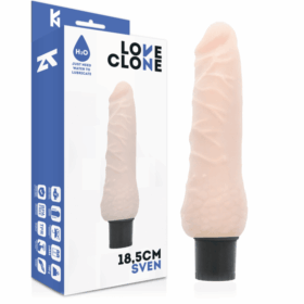 Comprar LOVECLONE - SVEN VIBRADOR REALÍSTICO SELF LUBRICATION 18.5 CM -O- 3.3 CM al mejor precio - Envíos Discretos