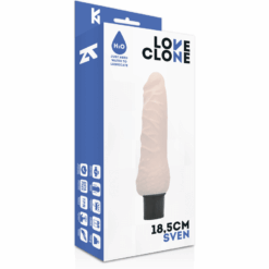 Comprar LOVECLONE - SVEN VIBRADOR REALÍSTICO SELF LUBRICATION 18.5 CM -O- 3.3 CM al mejor precio - Envíos Discretos