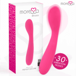 Comprar MORESSA - DRUSO MASAJEADOR DUO PUNTO G Y SUERO PELVICO PREMIUM SILICONE RECARGABLE al mejor precio - Envíos Discretos