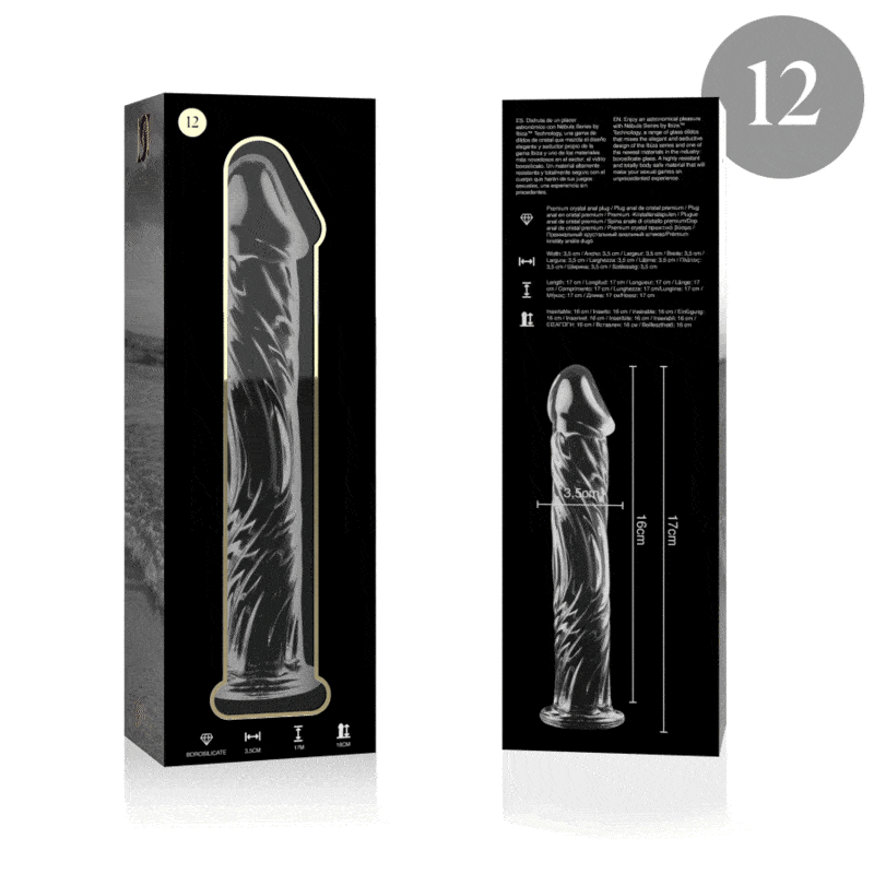NEBULA SERIES BY IBIZA - MODELO 12 DILDO CRISTAL TRANSPARENTE 17 CM -O- 3.5 CM - piKanteo | Despierta tu lado más piKante Comprar NEBULA SERIES BY IBIZA - MODELO 12 DILDO CRISTAL TRANSPARENTE 17 CM -O- 3.5 CM al mejor precio - Envíos Discretos