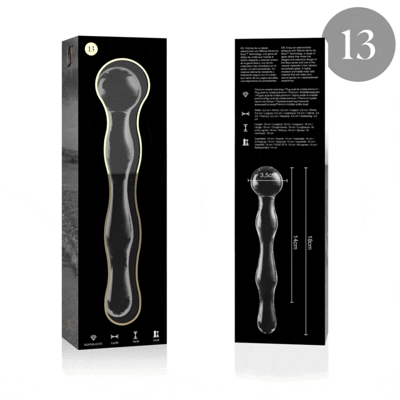 NEBULA SERIES BY IBIZA - MODELO 13 DILDO CRISTAL TRANSPARENTE 18 CM -O- 3.5 CM - piKanteo | Despierta tu lado más piKante Comprar NEBULA SERIES BY IBIZA - MODELO 13 DILDO CRISTAL TRANSPARENTE 18 CM -O- 3.5 CM al mejor precio - Envíos Discretos