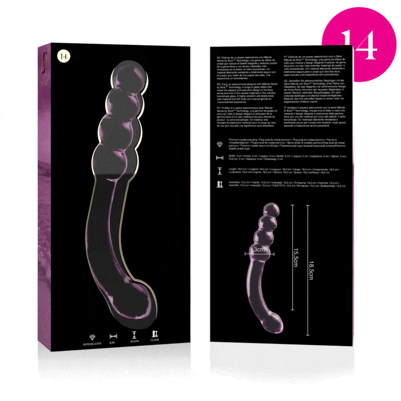 NEBULA SERIES BY IBIZA - MODELO 14 DILDO CRISTAL ROSA 18.5 CM -O- 3 CM - piKanteo | Despierta tu lado más piKante Comprar NEBULA SERIES BY IBIZA - MODELO 14 DILDO CRISTAL ROSA 18.5 CM -O- 3 CM al mejor precio - Envíos Discretos