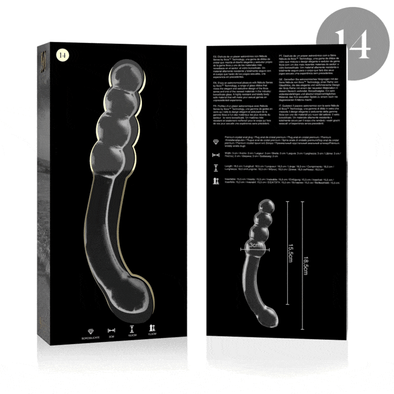 NEBULA SERIES BY IBIZA - MODELO 14 DILDO CRISTAL TRANSPARENTE 18.5 CM -O- 3 CM - piKanteo | Despierta tu lado más piKante Comprar NEBULA SERIES BY IBIZA - MODELO 14 DILDO CRISTAL TRANSPARENTE 18.5 CM -O- 3 CM al mejor precio - Envíos Discretos