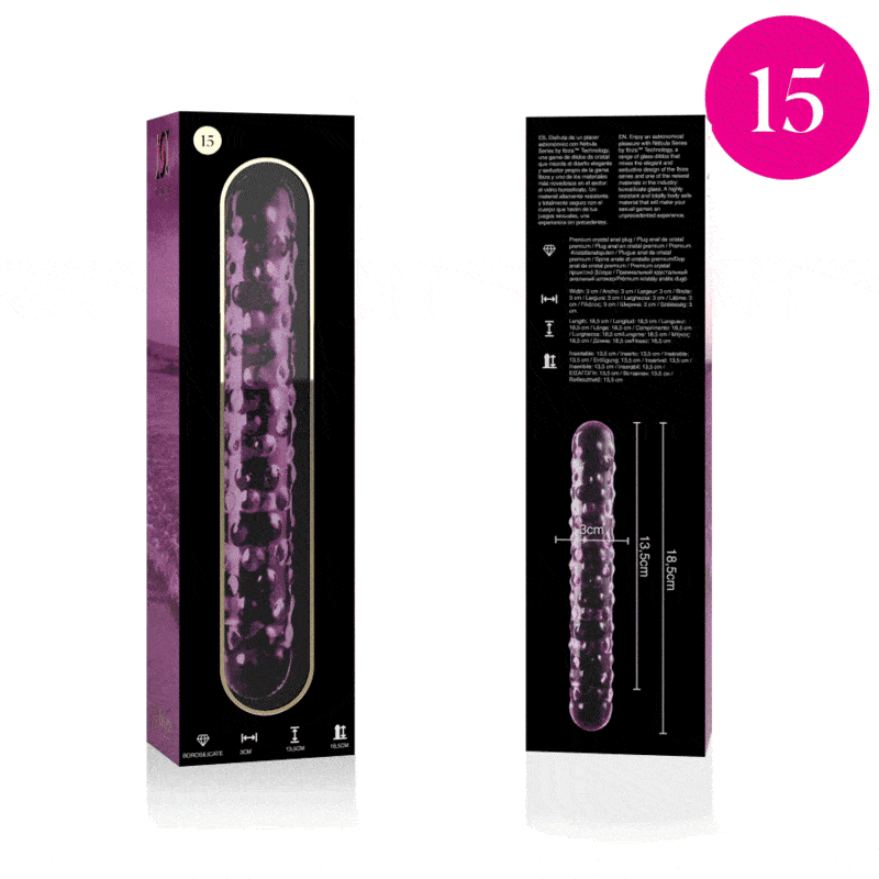 NEBULA SERIES BY IBIZA - MODELO 15 DILDO CRISTAL ROSA 18.5 CM -O- 3 CM - piKanteo | Despierta tu lado más piKante Comprar NEBULA SERIES BY IBIZA - MODELO 15 DILDO CRISTAL ROSA 18.5 CM -O- 3 CM al mejor precio - Envíos Discretos