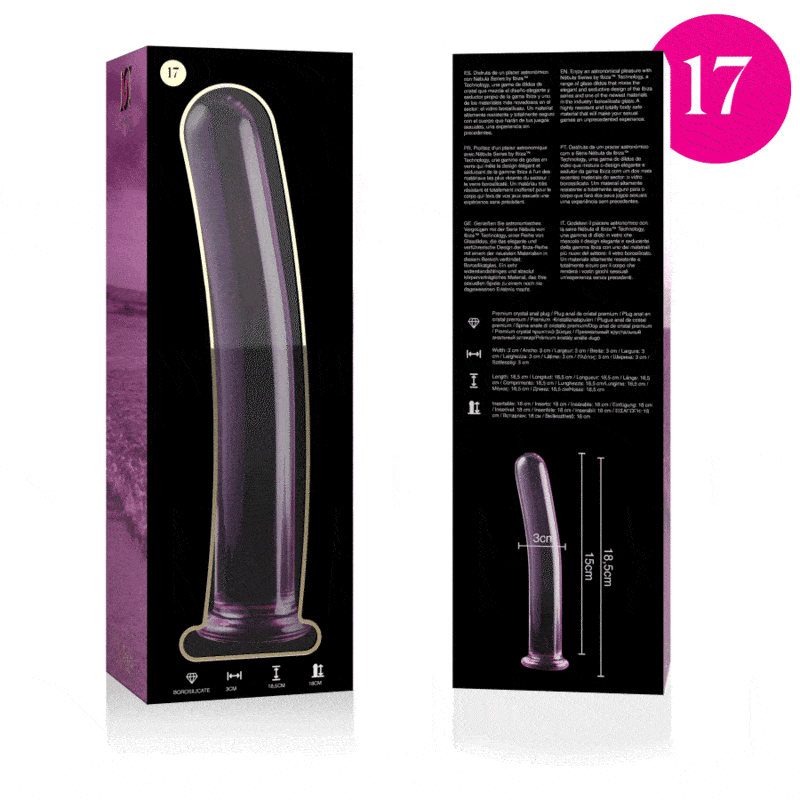 NEBULA SERIES BY IBIZA - MODELO 17 DILDO CRISTAL ROSA 18.5 CM -O- 3 CM - piKanteo | Despierta tu lado más piKante Comprar NEBULA SERIES BY IBIZA - MODELO 17 DILDO CRISTAL ROSA 18.5 CM -O- 3 CM al mejor precio - Envíos Discretos