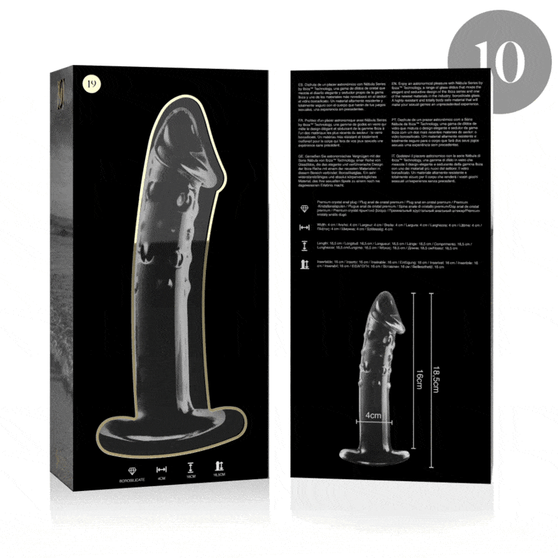 NEBULA SERIES BY IBIZA - MODELO 19 DILDO CRISTAL TRANSPARENTE 18.5 CM -O- 4 CM - piKanteo | Despierta tu lado más piKante Comprar NEBULA SERIES BY IBIZA - MODELO 19 DILDO CRISTAL TRANSPARENTE 18.5 CM -O- 4 CM al mejor precio - Envíos Discretos