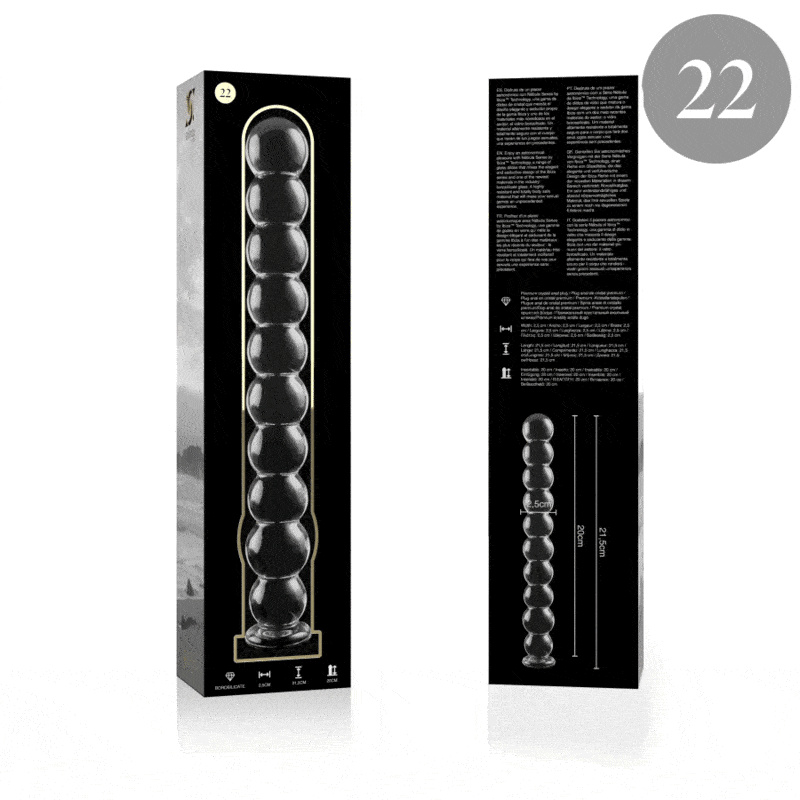 NEBULA SERIES BY IBIZA - MODELO 22 DILDO CRISTAL TRANSPARENTE 21.5 CM -O- 2.5 CM - piKanteo | Despierta tu lado más piKante Comprar NEBULA SERIES BY IBIZA - MODELO 22 DILDO CRISTAL TRANSPARENTE 21.5 CM -O- 2.5 CM al mejor precio - Envíos Discretos