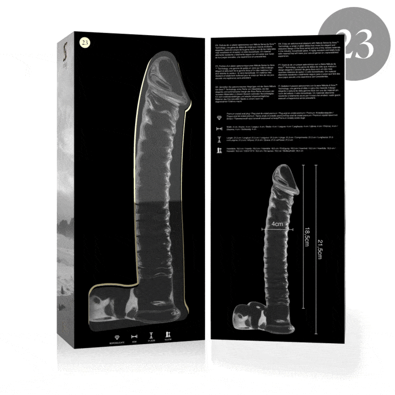 NEBULA SERIES BY IBIZA - MODELO 23 DILDO CRISTAL TRANSPARENTE 21.5 CM -O- 4 CM - piKanteo | Despierta tu lado más piKante Comprar NEBULA SERIES BY IBIZA - MODELO 23 DILDO CRISTAL TRANSPARENTE 21.5 CM -O- 4 CM al mejor precio - Envíos Discretos