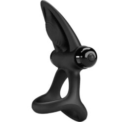 Comprar PRETTY LOVE - ANILLO VIBRADOR 10 VIBRACIONES SILICONA NEGRO al mejor precio - Envíos Discretos