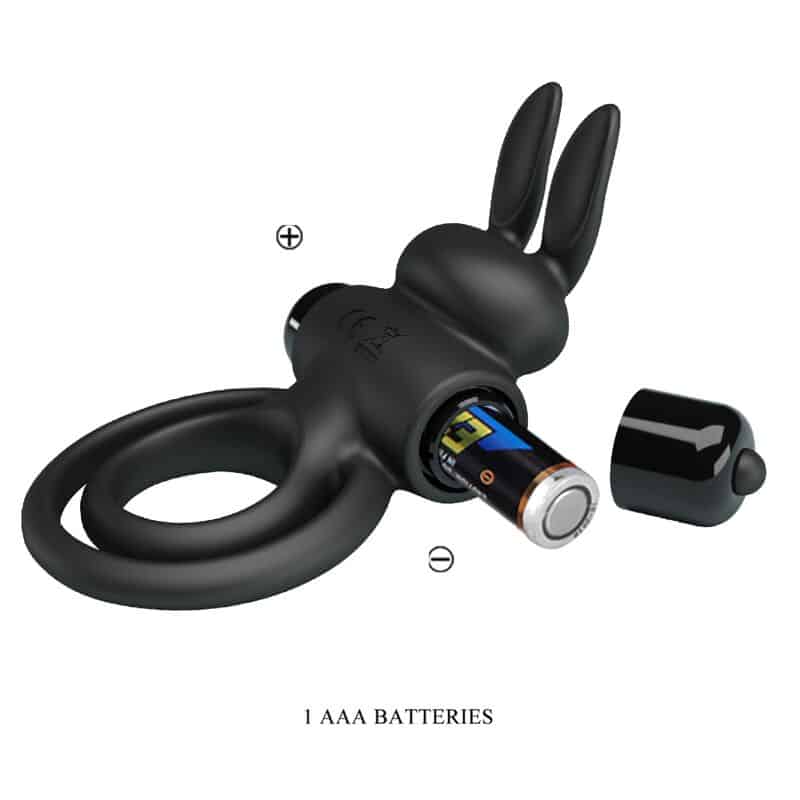 PRETTY LOVE - ANILLO VIBRADOR III CONEJO PARA PENE NEGRO - piKanteo | Despierta tu lado más piKante Comprar PRETTY LOVE - ANILLO VIBRADOR III CONEJO PARA PENE NEGRO al mejor precio - Envíos Discretos