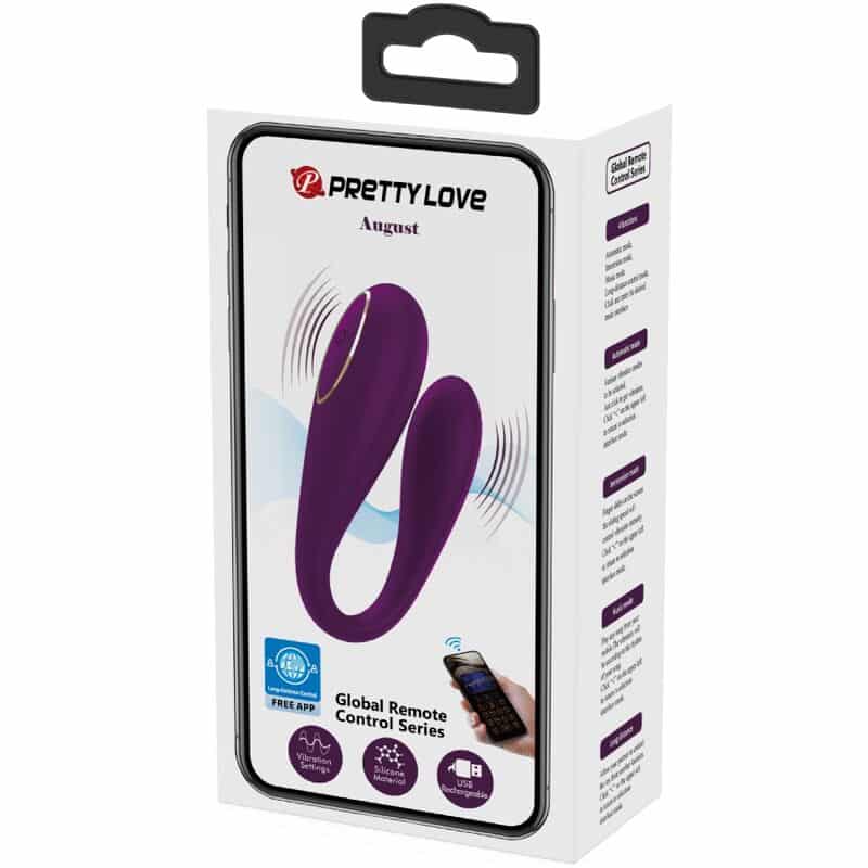 PRETTY LOVE - AUGUST VIBRADOR DOBLE PLACER APP REMOTE - piKanteo | Despierta tu lado más piKante Comprar PRETTY LOVE - AUGUST VIBRADOR DOBLE PLACER APP REMOTE al mejor precio - Envíos Discretos