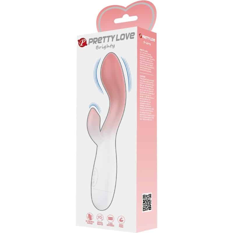 PRETTY LOVE - BRIGHTY VIBRADOR PUNTO G + ESTIMULADOR CLÍTORIS 30 VIBRACIONES ROSA - piKanteo | Despierta tu lado más piKante Comprar PRETTY LOVE - BRIGHTY VIBRADOR PUNTO G + ESTIMULADOR CLÍTORIS 30 VIBRACIONES ROSA al mejor precio - Envíos Discretos