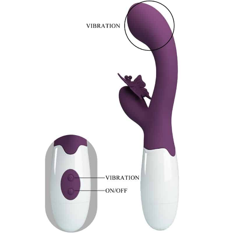 PRETTY LOVE - BUTTERFLY KISS VIBRADOR RABBIT & ESTIMULADOR PUNTO G MORADO - piKanteo | Despierta tu lado más piKante Comprar PRETTY LOVE - BUTTERFLY KISS VIBRADOR RABBIT & ESTIMULADOR PUNTO G MORADO al mejor precio - Envíos Discretos