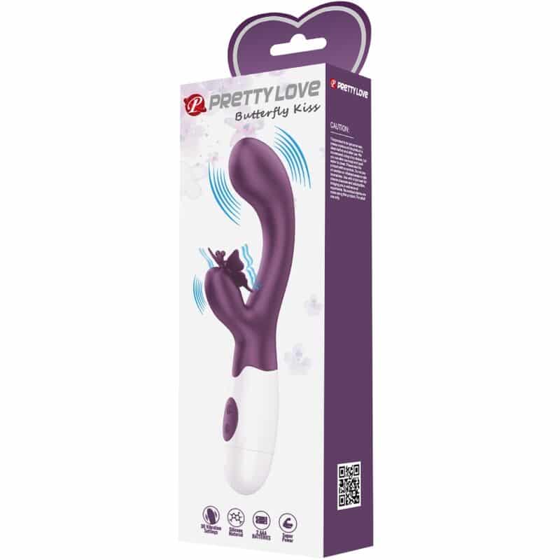 PRETTY LOVE - BUTTERFLY KISS VIBRADOR RABBIT & ESTIMULADOR PUNTO G MORADO - piKanteo | Despierta tu lado más piKante Comprar PRETTY LOVE - BUTTERFLY KISS VIBRADOR RABBIT & ESTIMULADOR PUNTO G MORADO al mejor precio - Envíos Discretos