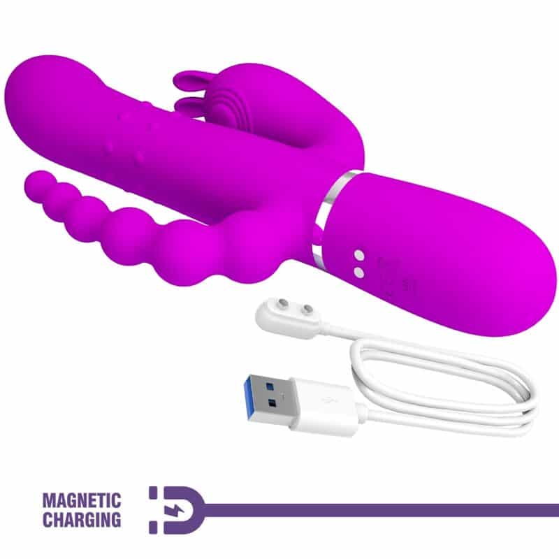 PRETTY LOVE - CAMMY TRIPLE VIBRADOR MULTIFUNCIÓN 4 EN 1 ROSA - piKanteo | Despierta tu lado más piKante Comprar PRETTY LOVE - CAMMY TRIPLE VIBRADOR MULTIFUNCIÓN 4 EN 1 ROSA al mejor precio - Envíos Discretos
