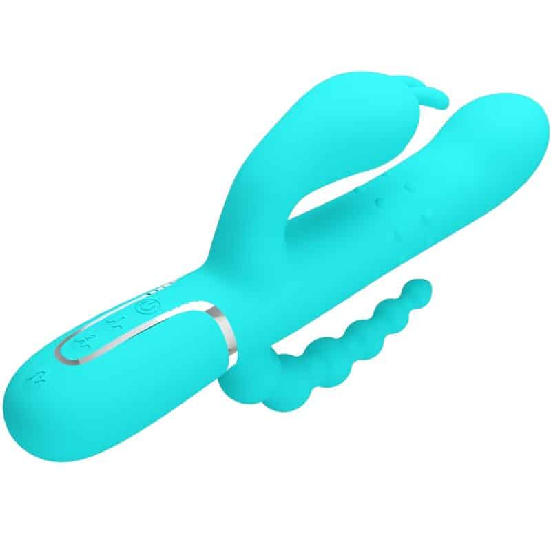 PRETTY LOVE - CAMMY TRIPLE VIBRADOR RABBIT MULTIFUNCIÓN 4 EN 1 AZUL - piKanteo | Despierta tu lado más piKante Comprar PRETTY LOVE - CAMMY TRIPLE VIBRADOR RABBIT MULTIFUNCIÓN 4 EN 1 AZUL al mejor precio - Envíos Discretos