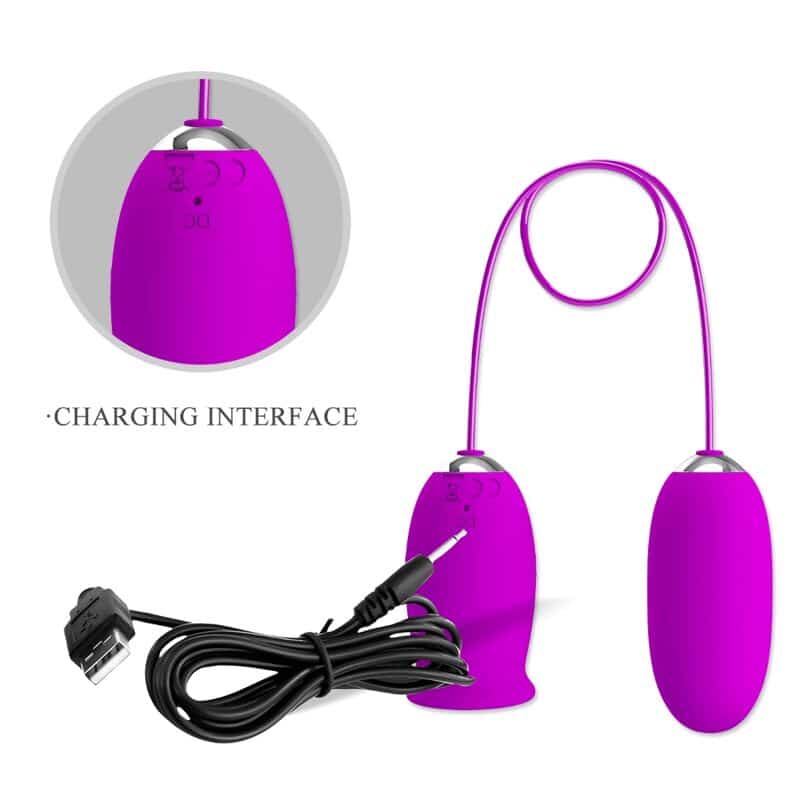 PRETTY LOVE - DAISY HUEVO DUAL VIBRADOR RECARGABLE MORADO - piKanteo | Despierta tu lado más piKante Comprar PRETTY LOVE - DAISY HUEVO DUAL VIBRADOR RECARGABLE MORADO al mejor precio - Envíos Discretos