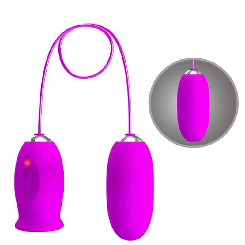 PRETTY LOVE - DAISY HUEVO DUAL VIBRADOR RECARGABLE MORADO - piKanteo | Despierta tu lado más piKante Comprar PRETTY LOVE - DAISY HUEVO DUAL VIBRADOR RECARGABLE MORADO al mejor precio - Envíos Discretos