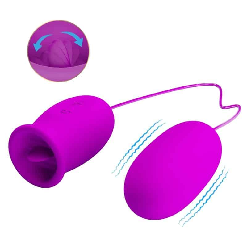 PRETTY LOVE - DAISY HUEVO DUAL VIBRADOR RECARGABLE MORADO - piKanteo | Despierta tu lado más piKante Comprar PRETTY LOVE - DAISY HUEVO DUAL VIBRADOR RECARGABLE MORADO al mejor precio - Envíos Discretos