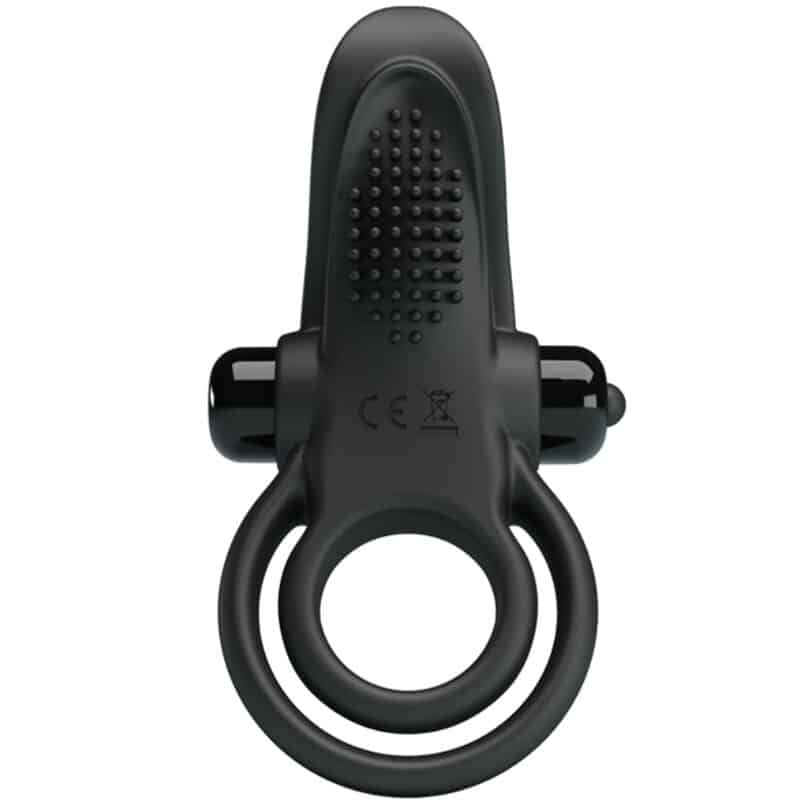 PRETTY LOVE - DOBLE ANILLO VIBRADOR + ESTIMULADOR CLÍTORIS 10 VIBRACIONES NEGRO - piKanteo | Despierta tu lado más piKante Comprar PRETTY LOVE - DOBLE ANILLO VIBRADOR + ESTIMULADOR CLÍTORIS 10 VIBRACIONES NEGRO al mejor precio - Envíos Discretos