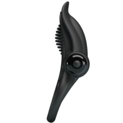 Comprar PRETTY LOVE - DOBLE ANILLO VIBRADOR + ESTIMULADOR CLÍTORIS 10 VIBRACIONES NEGRO al mejor precio - Envíos Discretos