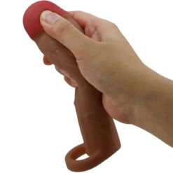 Comprar PRETTY LOVE - HANI FUNDA PARA PENE CON EXTENSIÓN DE 5 CM MULATO al mejor precio - Envíos Discretos