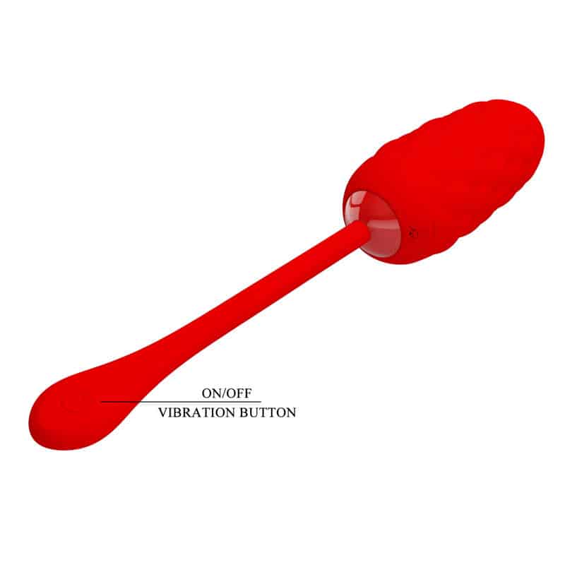 PRETTY LOVE - HUEVO VIBRADOR CON TEXTURA MARINA RECARGABLE ROJO - piKanteo | Despierta tu lado más piKante Comprar PRETTY LOVE - HUEVO VIBRADOR CON TEXTURA MARINA RECARGABLE ROJO al mejor precio - Envíos Discretos
