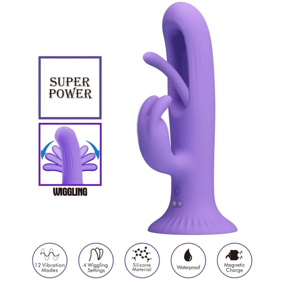 PRETTY LOVE - KILLMOULIS VIBRADOR RABBIT 12 MODOS DE VIBRACIÓN MORADO - piKanteo | Despierta tu lado más piKante Comprar PRETTY LOVE - KILLMOULIS VIBRADOR RABBIT 12 MODOS DE VIBRACIÓN MORADO al mejor precio - Envíos Discretos