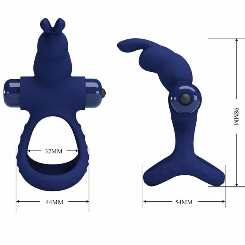 PRETTY LOVE - LUCHITO DOBLE ANILLO VIBRADOR RABBIT AZUL - piKanteo | Despierta tu lado más piKante Comprar PRETTY LOVE - LUCHITO DOBLE ANILLO VIBRADOR RABBIT AZUL al mejor precio - Envíos Discretos