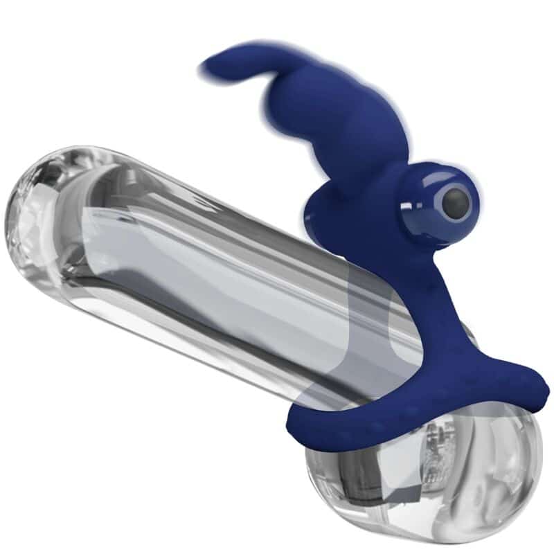 PRETTY LOVE - LUCHITO DOBLE ANILLO VIBRADOR RABBIT AZUL - piKanteo | Despierta tu lado más piKante Comprar PRETTY LOVE - LUCHITO DOBLE ANILLO VIBRADOR RABBIT AZUL al mejor precio - Envíos Discretos