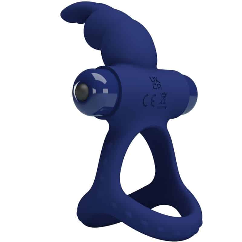 PRETTY LOVE - LUCHITO DOBLE ANILLO VIBRADOR RABBIT AZUL - piKanteo | Despierta tu lado más piKante Comprar PRETTY LOVE - LUCHITO DOBLE ANILLO VIBRADOR RABBIT AZUL al mejor precio - Envíos Discretos